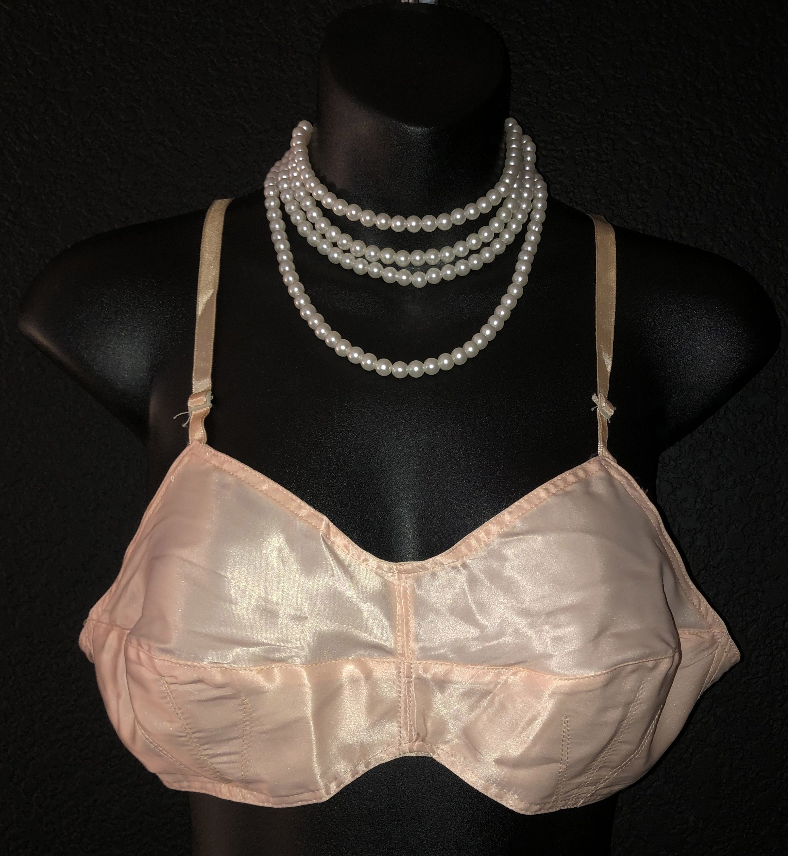 Retro Satin Bra | Unlined | Green