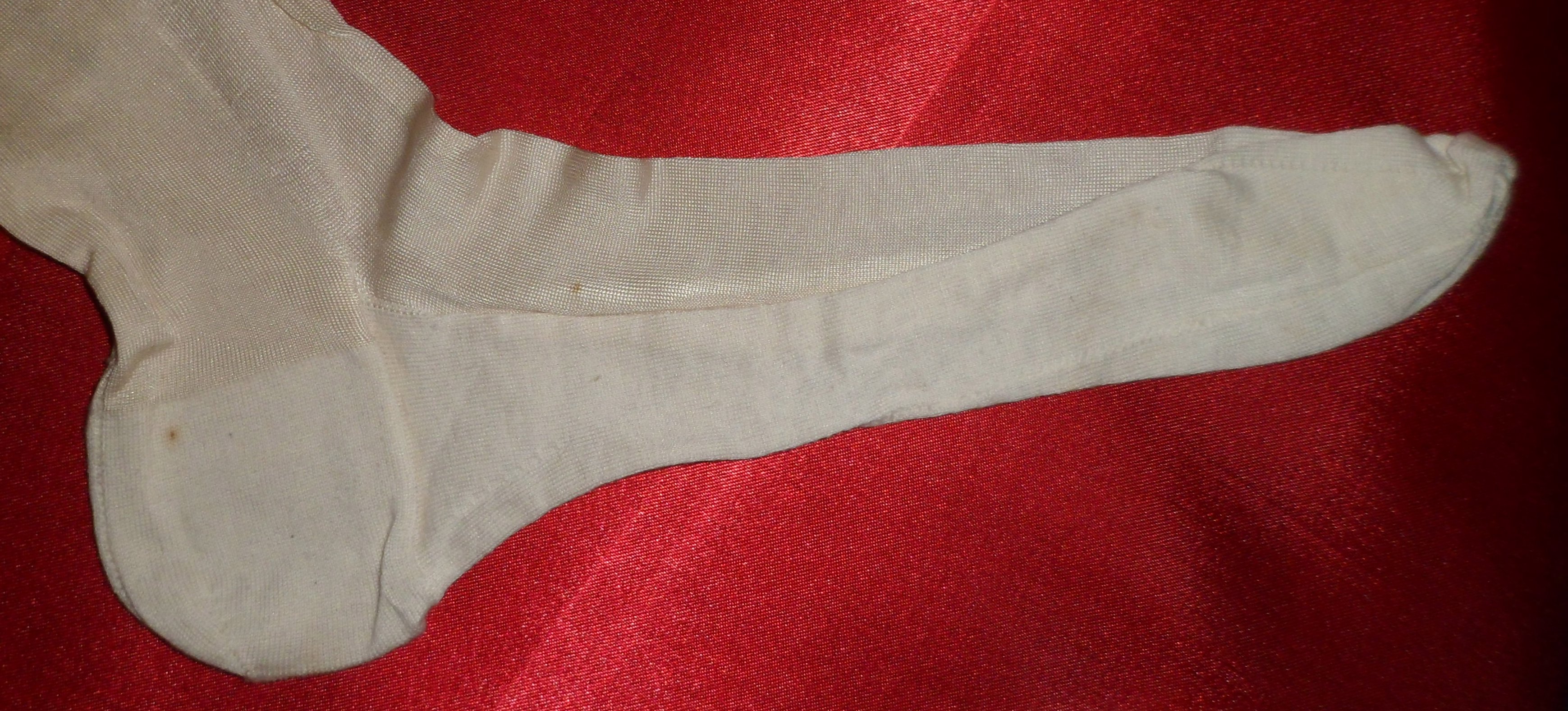 Vintage 1930's SEAMED Off White Stockings w/ Cuban Heel RHT : Pink Girl ...
