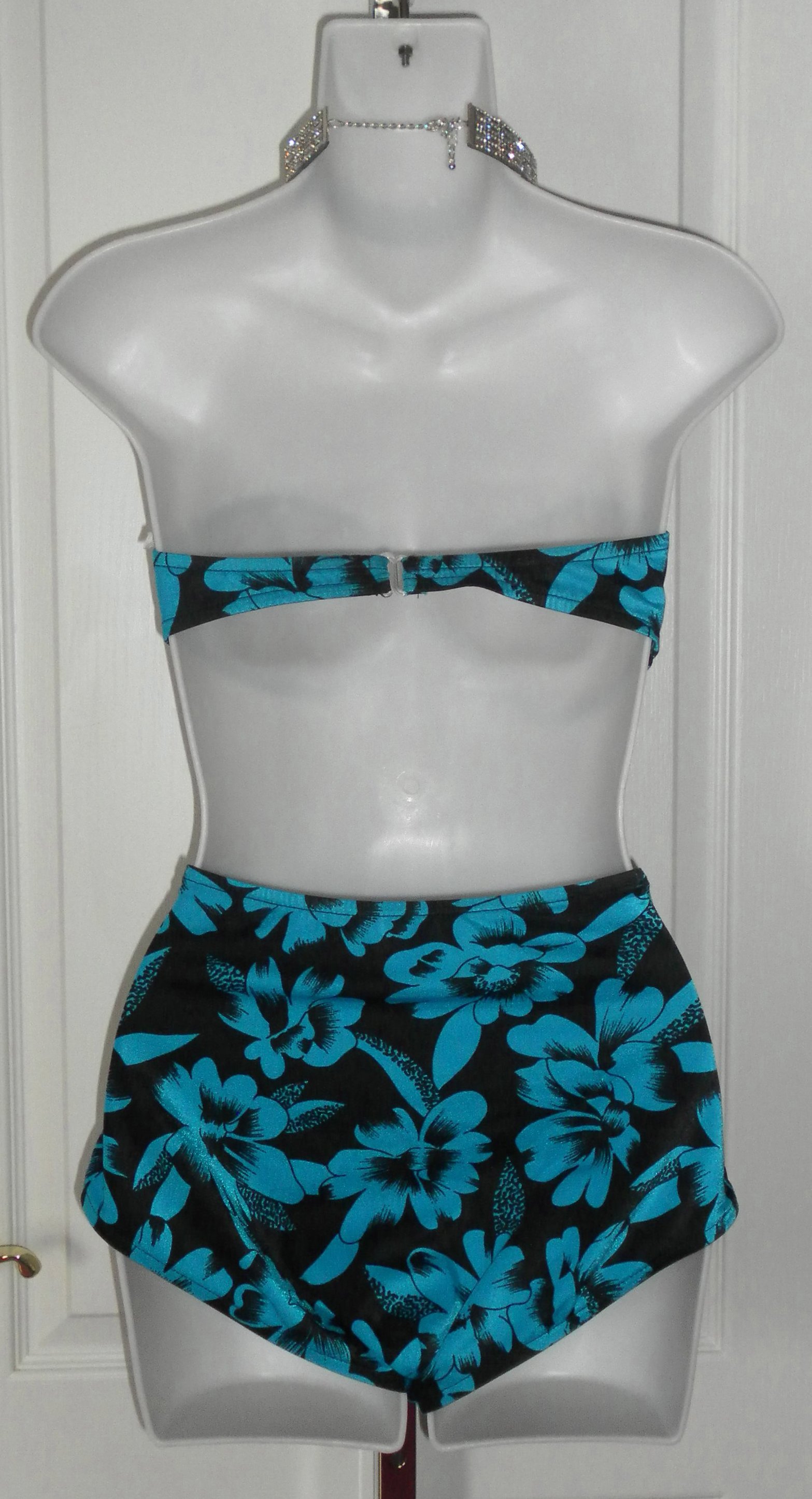 Vintage 1970's Tropical Pin Up Calendar Girl 2 Piece High Waist ...